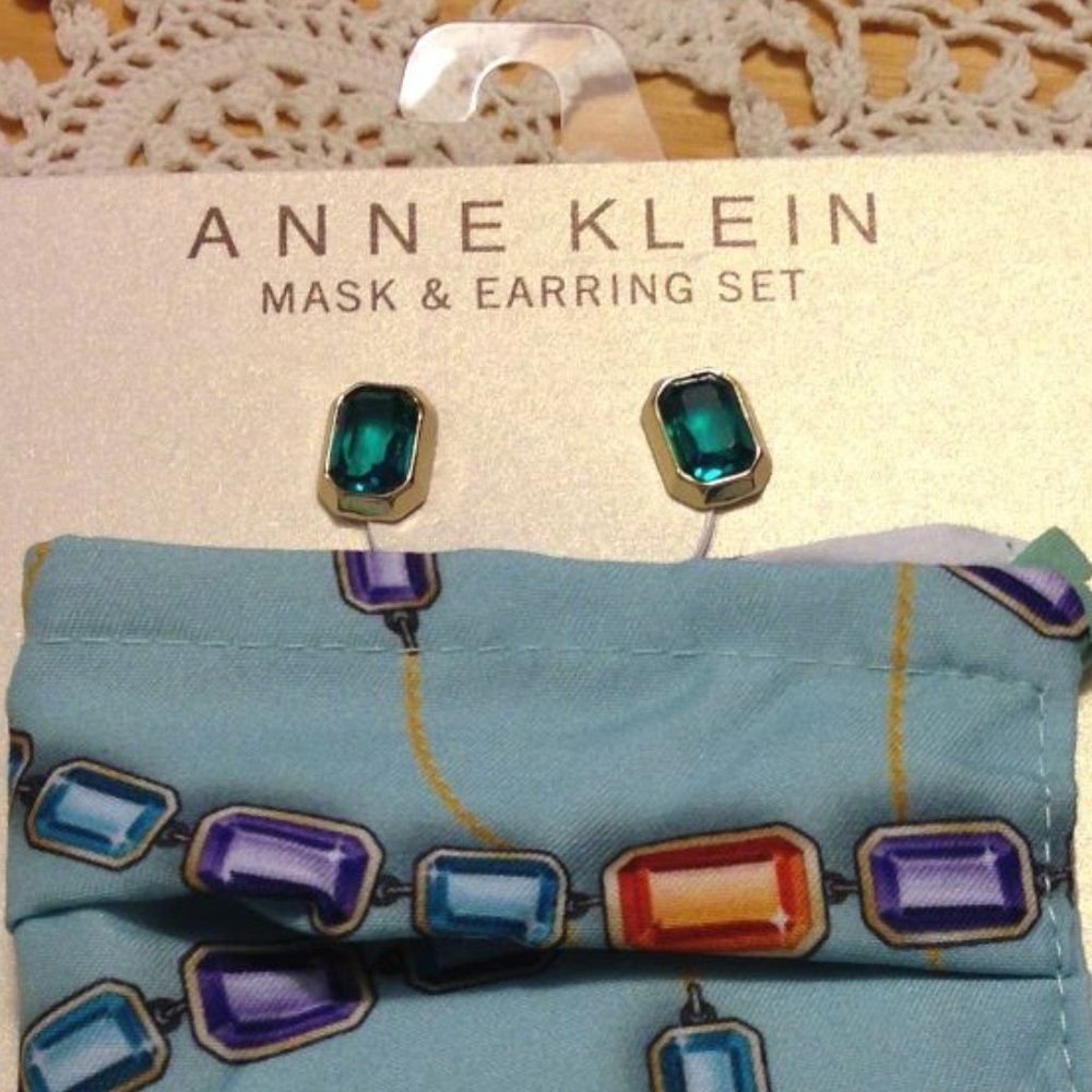 Anne Klein earring / mask set, new items